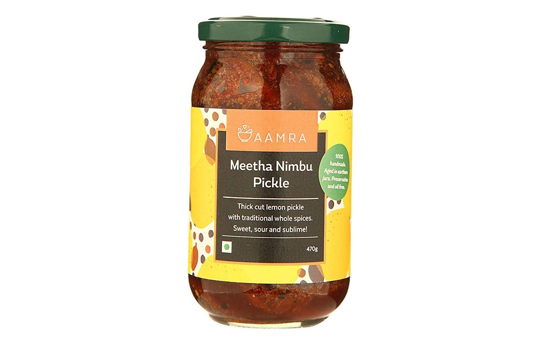 Aamra Meetha Nimbu Pickle    Glass Jar  470 grams